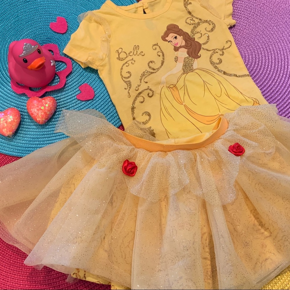 Disney princess shirt and tutu